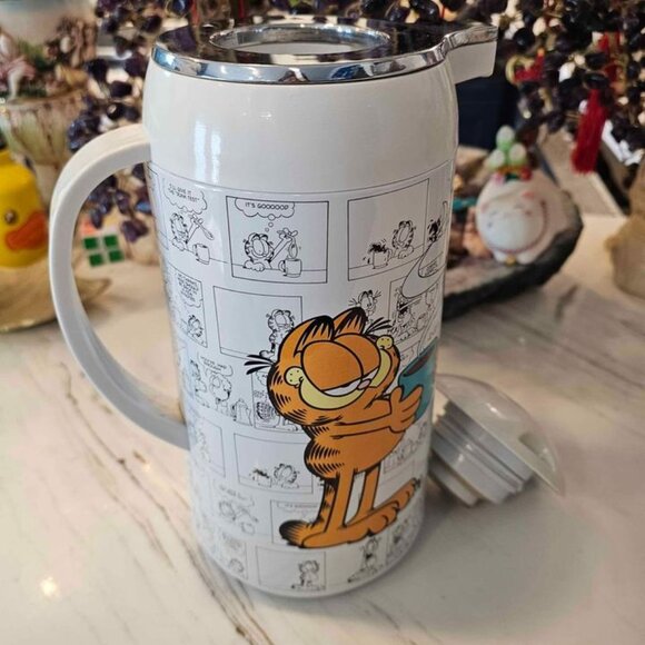 Rare Vintage Garfield Comic Background Coffee Thermal Carate. - Picture 8 of 10